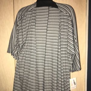 Lularoe Black and White Lindsay Kimono